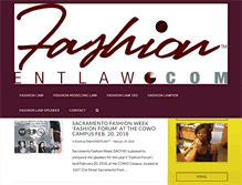 Tablet Screenshot of fashionentlaw.com